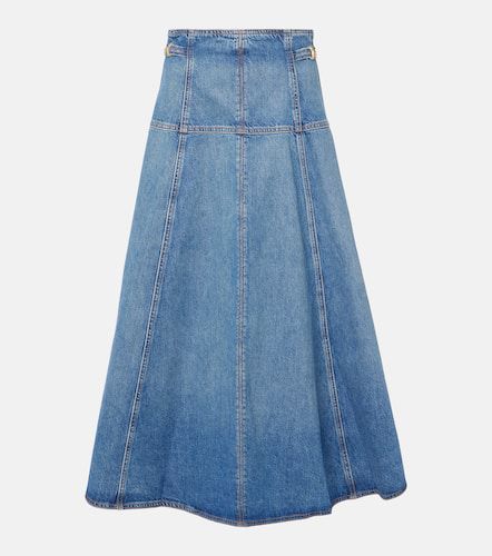 Falda midi Brigette de denim plisada - Ulla Johnson - Modalova