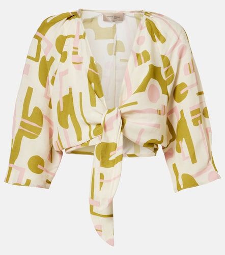 Balearic printed crop top - Adriana Degreas - Modalova