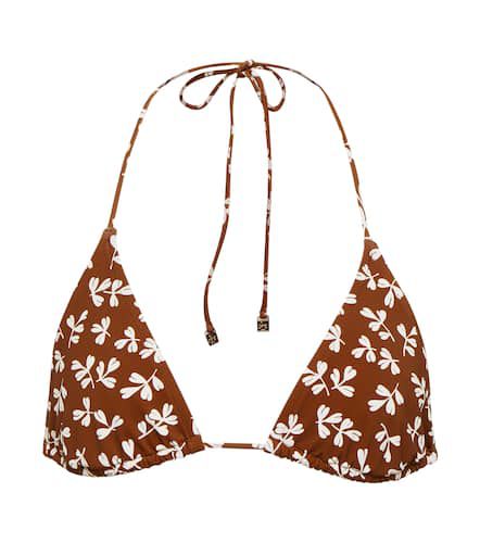 Top de bikini triangular estampado - Tory Burch - Modalova