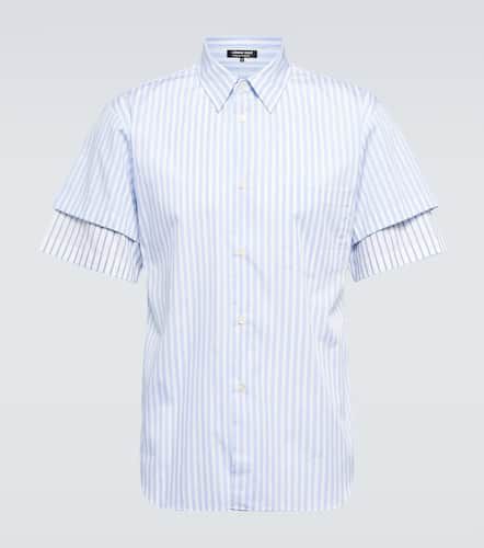 Comme des GarÃ§ons Deux Striped cotton twill shirt - Comme des Garcons Homme Deux - Modalova
