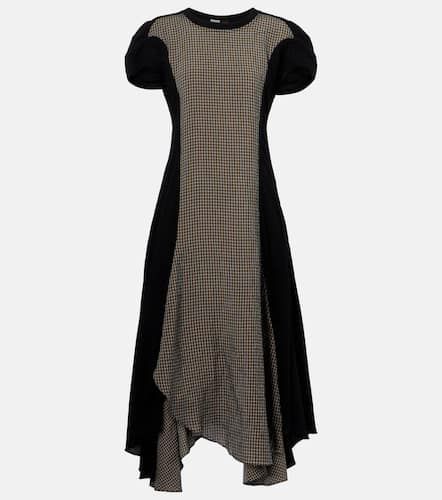 Robe midi asymétrique à carreaux - Loewe - Modalova