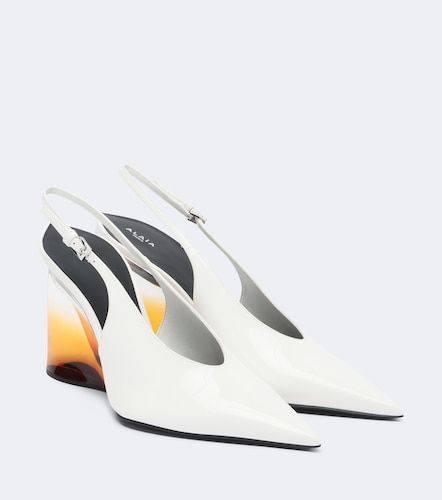 Alaia Invisible leather wedge pumps - Alaia - Modalova