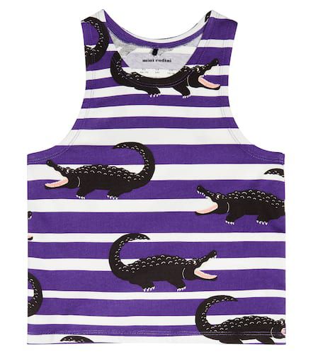 Tank top de punto de algodón estampado - Mini Rodini - Modalova