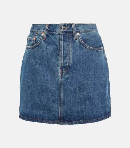 Minigonna di jeans a vita alta - Wardrobe.NYC - Modalova
