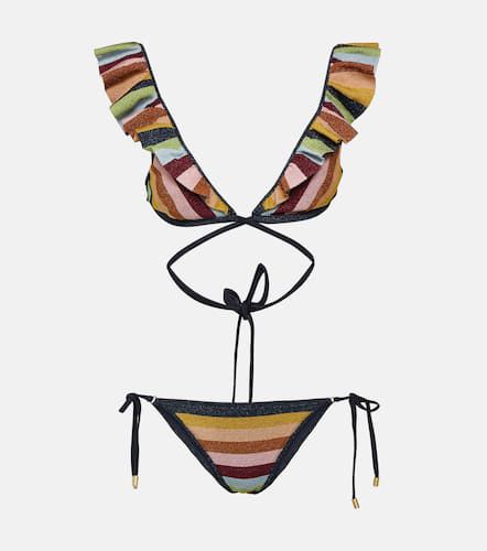 Alight striped metallic knit bikini - Zimmermann - Modalova