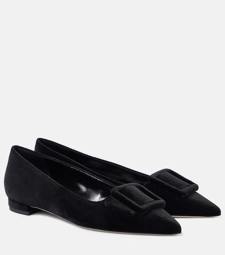 Ballerinas Maysalepumpflat aus Samt - Manolo Blahnik - Modalova