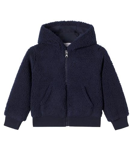 Kapuzenjacke aus Faux Shearling - Moncler Enfant - Modalova