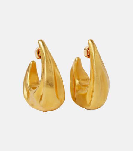 Olivia Medium -plated hoop earrings - Khaite - Modalova