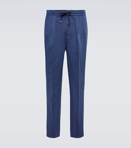 Pantaloni in lino e cotone - Brunello Cucinelli - Modalova