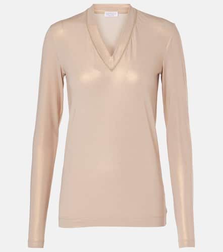 Top en coton mélangé - Brunello Cucinelli - Modalova