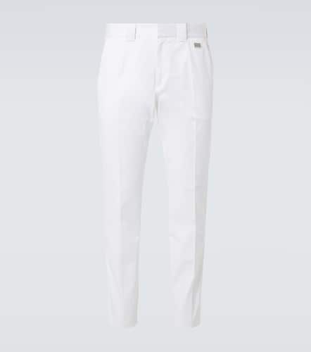 Pantaloni regular in gabardine di cotone - Dolce&Gabbana - Modalova