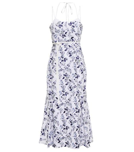 Otto embroidered linen midi dress - Erdem - Modalova