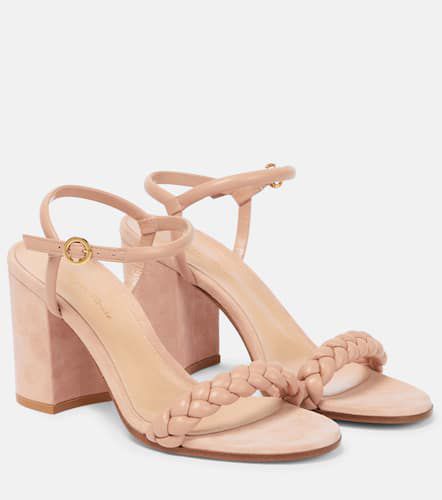 Cruz 80 leather and suede sandals - Gianvito Rossi - Modalova