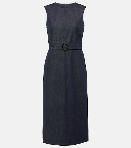 Vestido midi de denim con cinturón - 'S Max Mara - Modalova