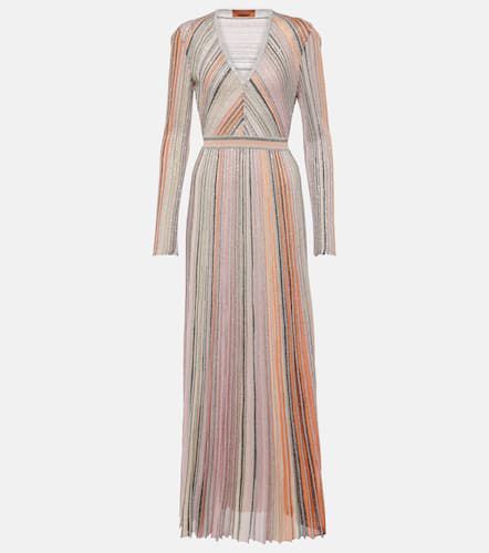 Pleated sequined lamé maxi dress - Missoni - Modalova