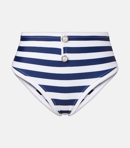 Grace striped high-rise bikini bottoms - Same - Modalova
