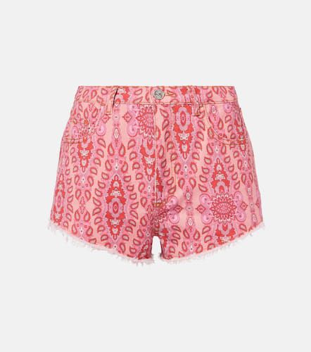 Etro Bedruckte Jeansshorts - Etro - Modalova