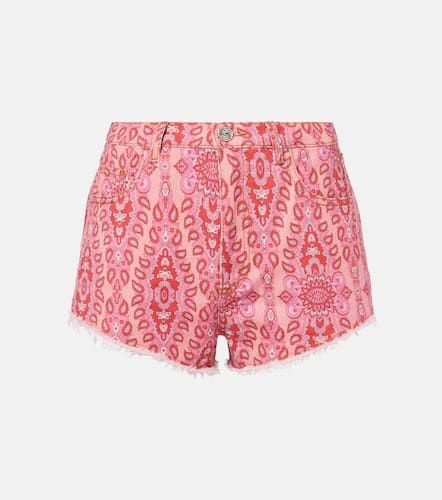 Etro Shorts di jeans con stampa - Etro - Modalova