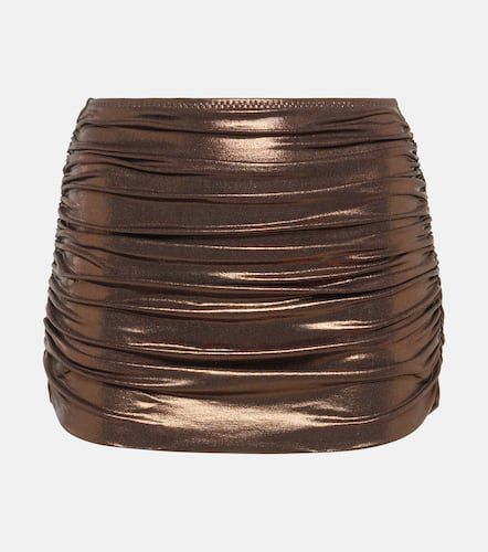 Metallic ruched swim skirt - Norma Kamali - Modalova