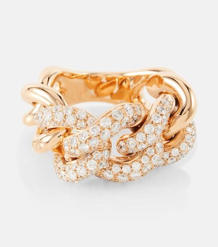 Catene 18kt rose ring with white diamonds - Pomellato - Modalova