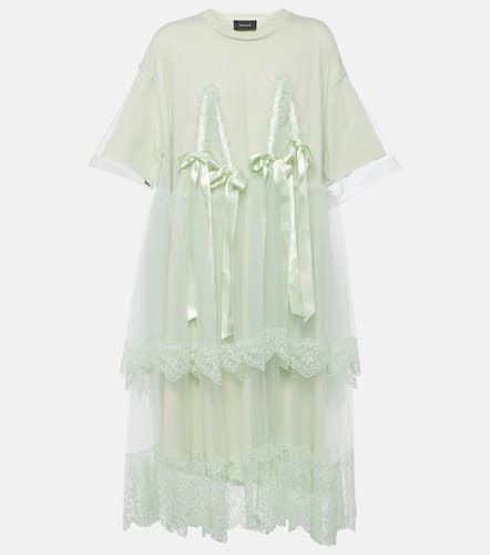 Vestido midi de jersey con lazo - Simone Rocha - Modalova