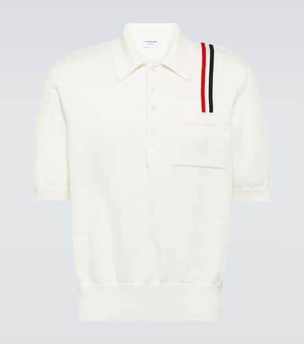 Polo de algodón con RWB Stripe - Thom Browne - Modalova