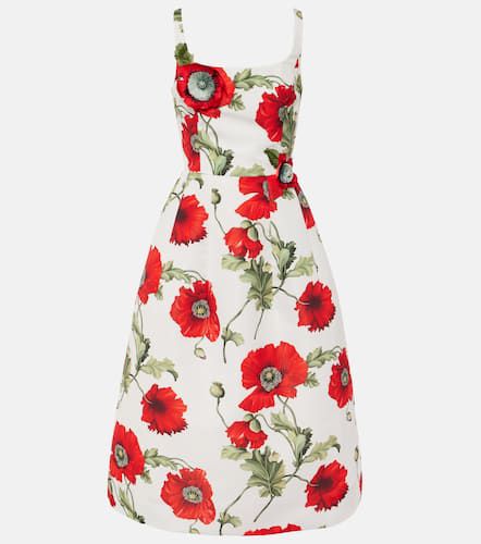 Poppy embroidered midi dress - Oscar de la Renta - Modalova