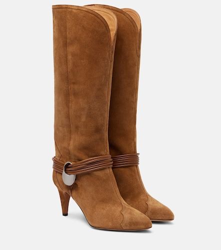 Lestany suede knee-high boots - Isabel Marant - Modalova
