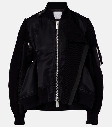 Sacai Paneled blouson jacket - Sacai - Modalova