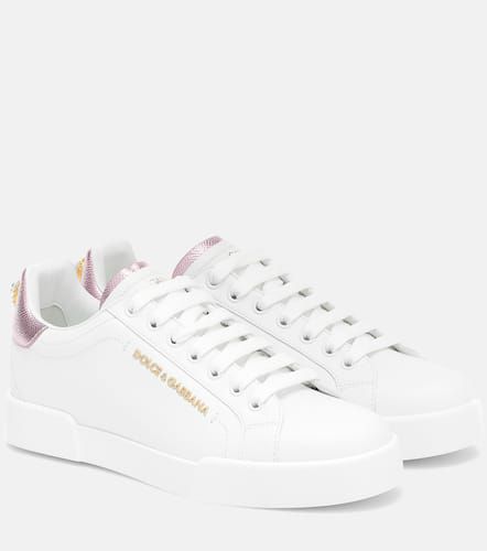 Portofino leather sneakers - Dolce&Gabbana - Modalova