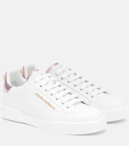 Sneakers Portofino aus Leder - Dolce&Gabbana - Modalova