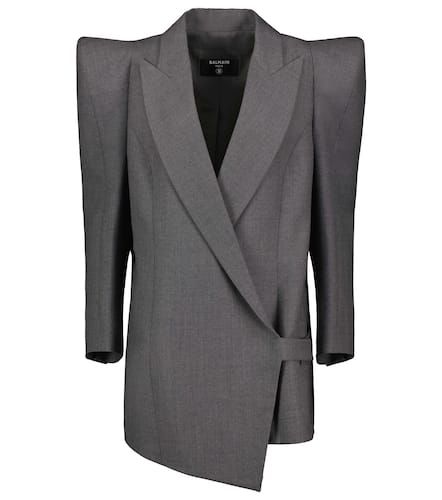 Asymmetrischer Blazer aus Wolle - Balmain - Modalova