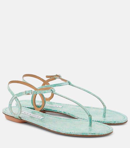 Almost Bare leather thong sandals - Aquazzura - Modalova