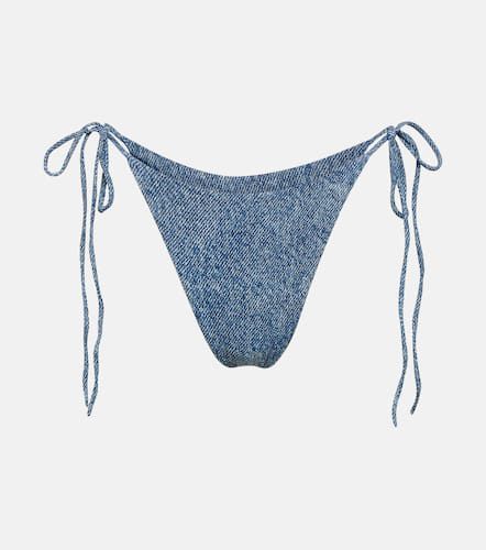 Denim-printed bikini bottoms - Magda Butrym - Modalova