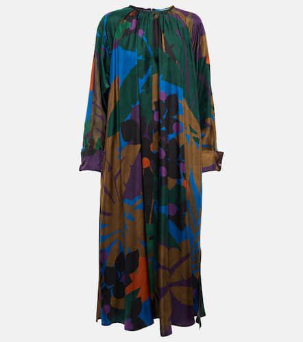 Azzurro printed silk maxi dress - Max Mara - Modalova