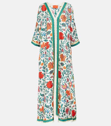 Muumuu printed silk twill maxi dress - La DoubleJ - Modalova