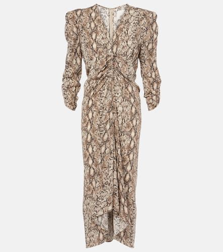 Albini printed silk-blend midi dress - Isabel Marant - Modalova