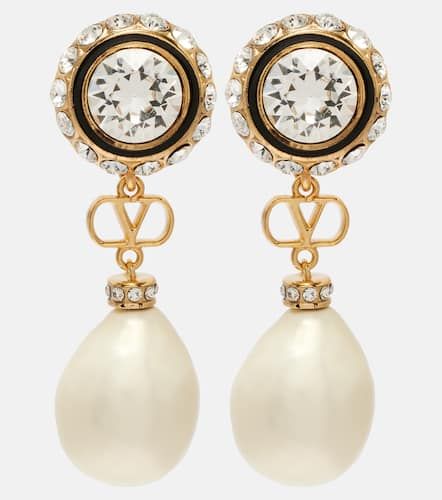 VLogo embellished drop earrings - Valentino - Modalova