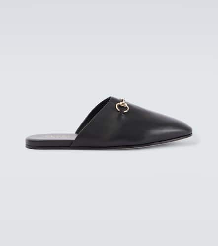 Gucci Slippers Horsebit aus Leder - Gucci - Modalova