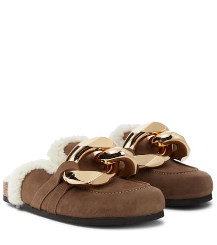 Embellished suede slippers - JW Anderson - Modalova