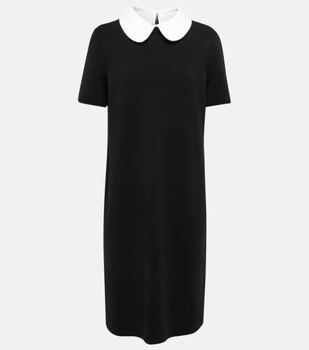 Round collar wool-blend midi dress - Tory Burch - Modalova