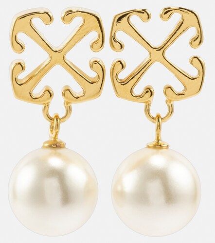 Pendientes Arrows de perlas sintéticas - Off-White - Modalova