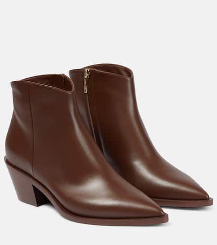 Frankie leather ankle boots - Gianvito Rossi - Modalova