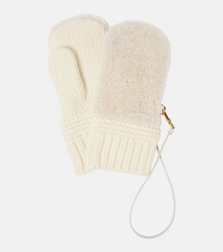 Miu Miu Handschuhe aus Shearling - Miu Miu - Modalova