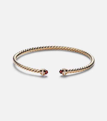 Pulsera Cablespira® Flex de oro de 18 ct con granates y diamantes - David Yurman - Modalova