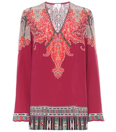 Etro Top de seda con print paisley - Etro - Modalova