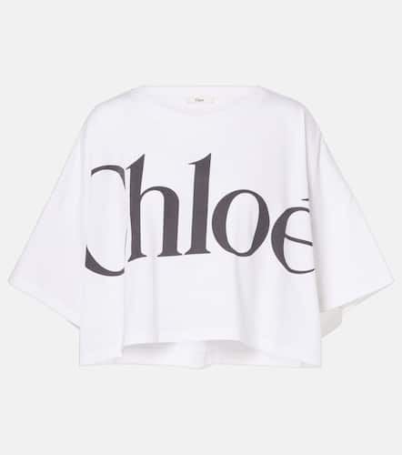 Chloé Cropped-Top aus Baumwoll-Jersey - Chloe - Modalova