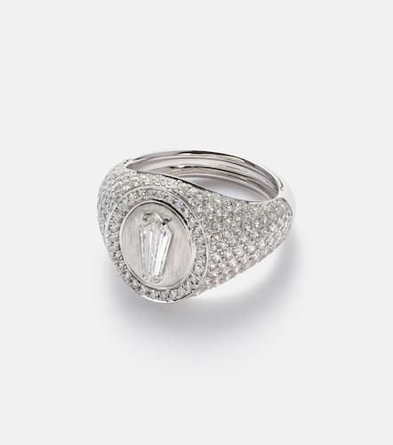 Anello Kite in oro bianco 18kt con diamanti - Kamyen - Modalova