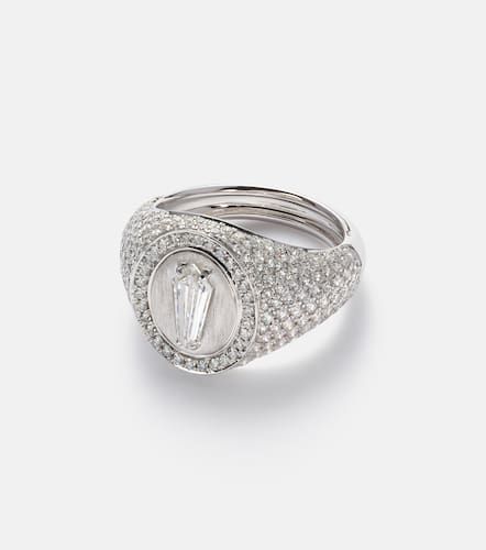 Kite 18kt white gold ring with diamonds - Kamyen - Modalova