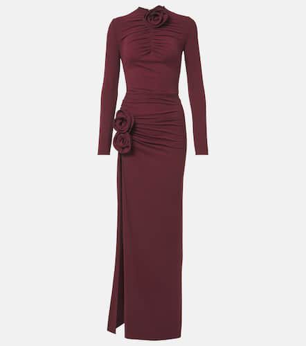 Floral-appliquÃ© ruched jersey gown - Magda Butrym - Modalova